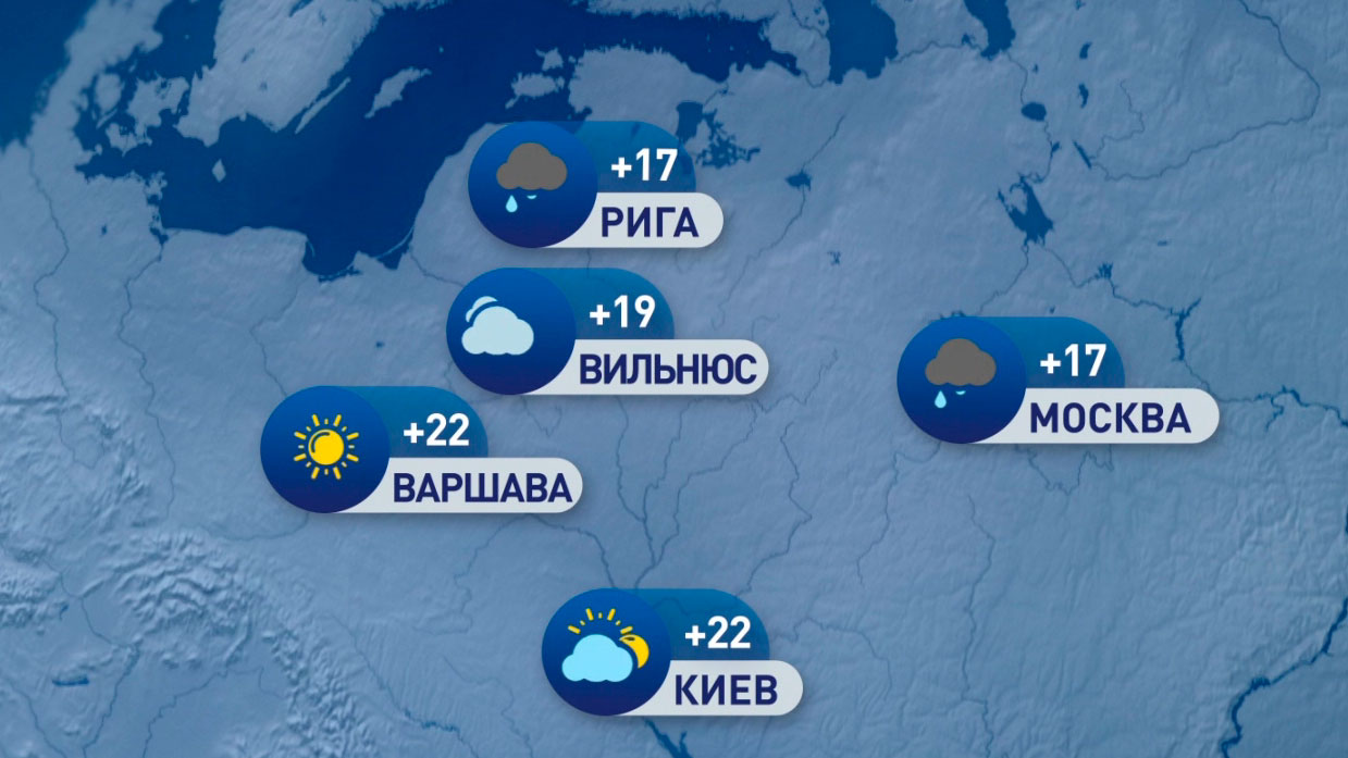 В Москве до +19°С, в Афинах до +27°С. Погода в Европе на неделю с 5 по 11 июня
