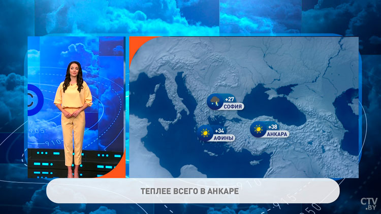 В Афинах +34°С, в Москве +32°С. Погода в Европе на неделю с 7 по 13 августа-4