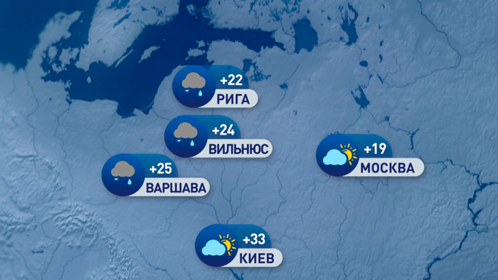 В Москве до +19°C, в Риме +33°C. Погода в Европе на неделю с 28 августа по 3 сентября