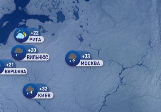 В Париже +22°C, в Москве +33°C. Погода в Европе на неделю с 2 по 8 августа
