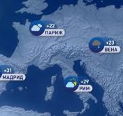 +24 в Вильнюсе, +21 в Москве. Погода в Европе на неделю с 3 по 9 августа