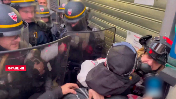 Французская полиция разогнала протест «жёлтых жилетов» дубинками и газом-1