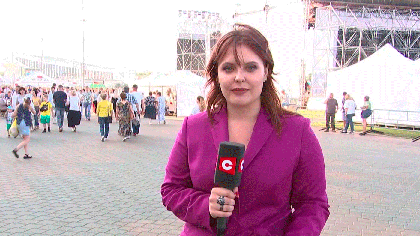 Приехали даже гости из Донбасса. Узнали, что происходит на концерте ко Дню России в Минске