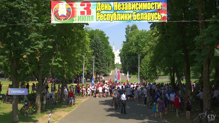 Велопробег по памятным местам войны. Акцию «Навеки едины» в Полоцке посетили более 500 человек-1