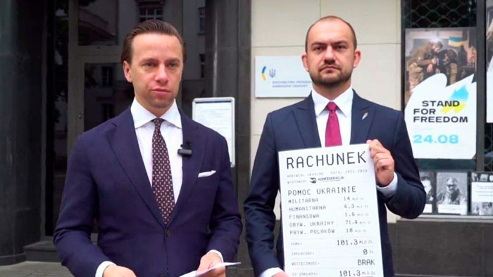 Более 23 млрд долларов – польский депутат выставил Украине «символический» счёт за оказанную помощь