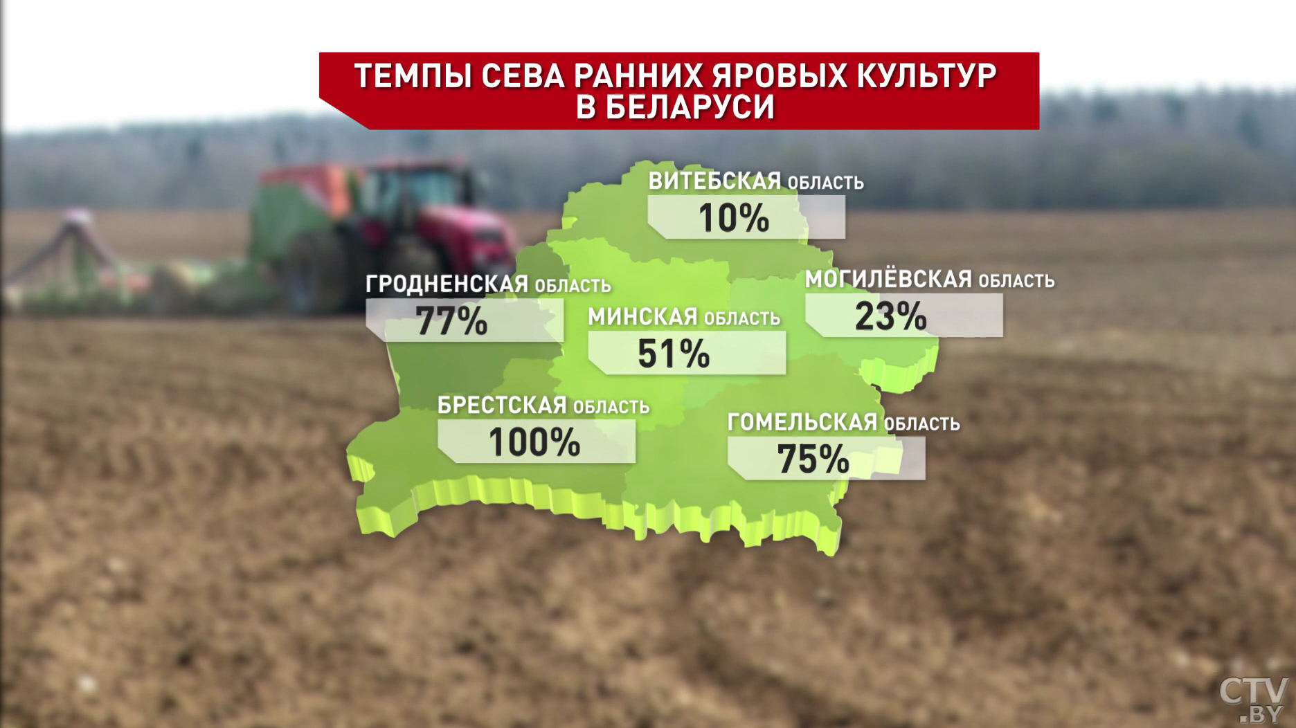 Посевная кампания идёт интенсивными темпами во всех регионах Беларуси-4