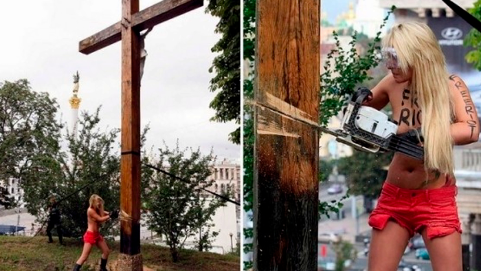 Азарёнок: «Не зря майдан начинался с того, что голая феминистка спилила крест в Киеве»-7