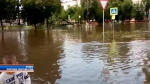 Ливень и шквалистый ветер в Барановичах привели к затоплению улиц и повалили деревья