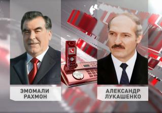 Президент Таджикистана Эмомали Рахмон поздравил Александра Лукашенко с победой на выборах 