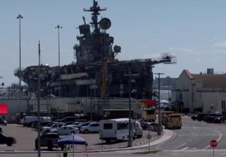 Пожар на корабле ВМС США в Сан-Диего смогли потушить