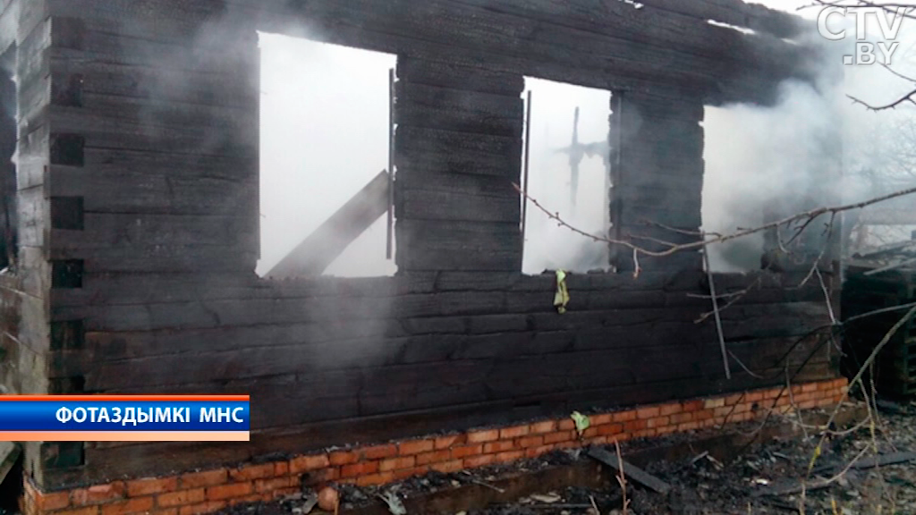 В Минске горело бывшее здание театра на проспекте Машерова