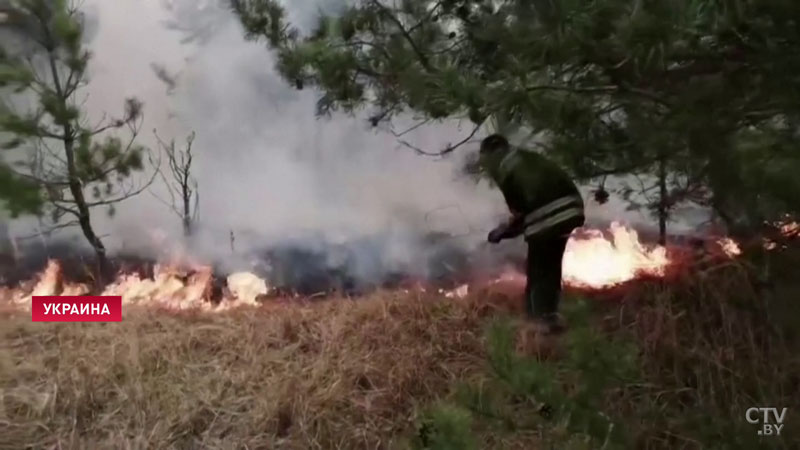 Пожары в Чернобыльской зоне подобрались к Беларуси -1