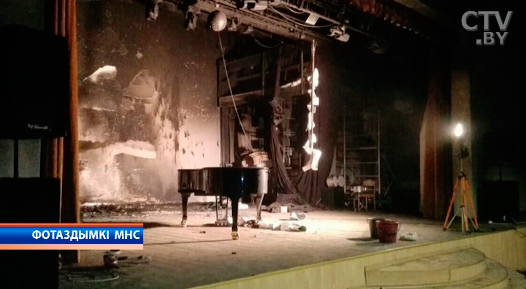 Пожар в солигорской детской школе исскусств мог начаться из-за «болгарки»-1