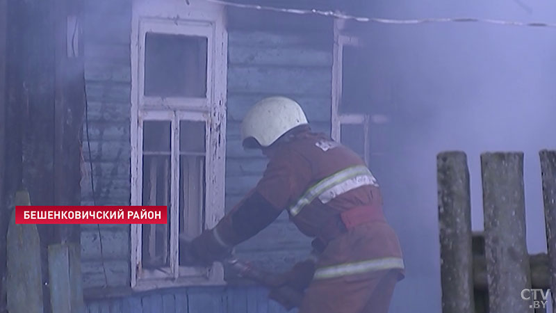 В Бешенковичском районе на пожаре погибли два человека-1