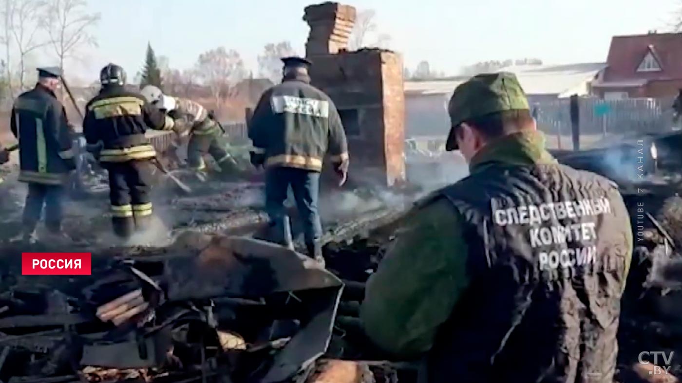 В России сгорел жилой частный дом. Погибли пятеро детей-4