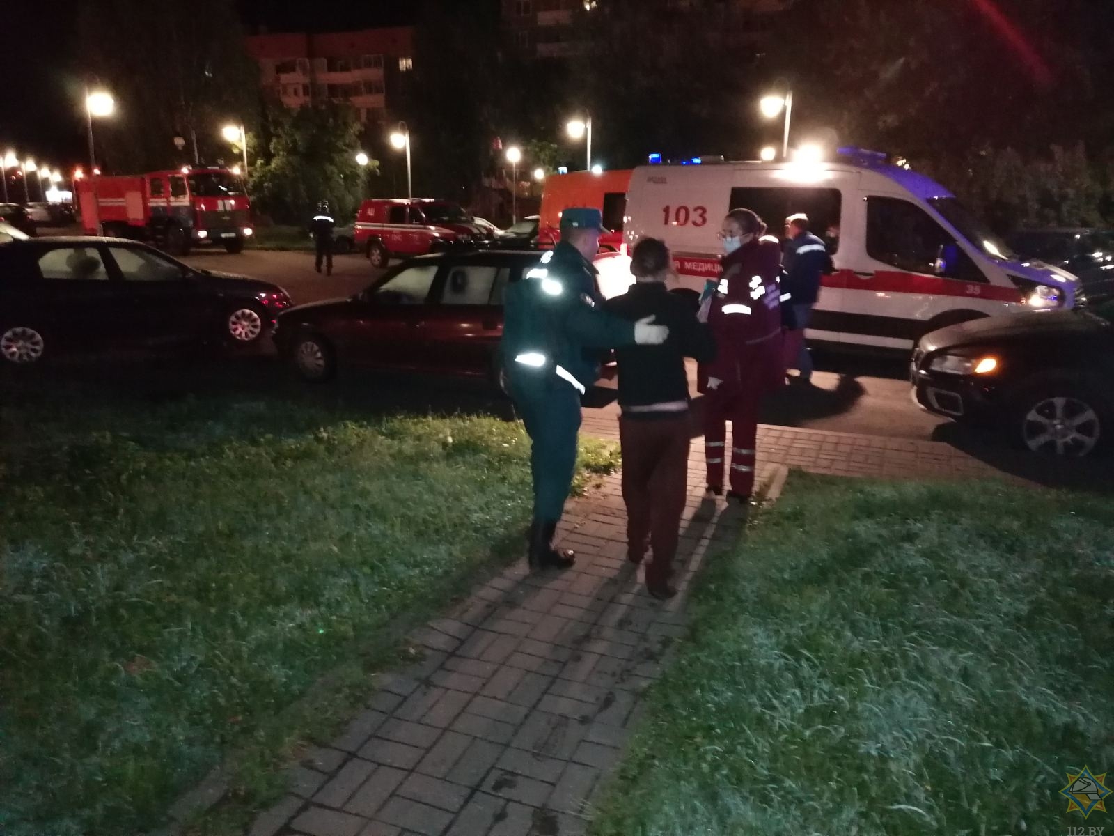 На пожаре в Витебске спасены хозяйка квартиры и её гость -7