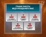 Медучреждения Беларуси изменят режим работы в мае