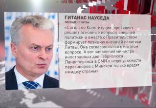 Президент Литвы осадил главу МИД: заявления в СМИ о недопустимости переговоров с Минском только вредят имиджу страны