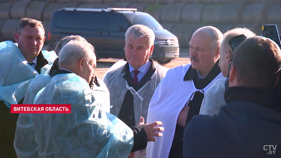 «Образец для всей страны». Александр Лукашенко посетил предприятие «Устенский» в Оршанском районе-1