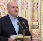 Президент Беларуси зажёг рождественскую свечу в Храме-памятнике в честь Всех Святых в Минске