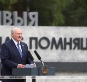 «Это двенадцать Хатыней!» Александр Лукашенко принял участие в открытии мемориала на месте сожженной деревни Ола