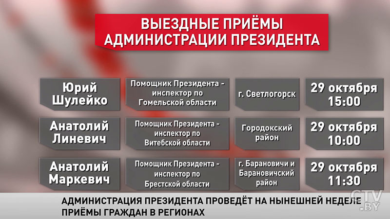 Представители Администрации Президента на неделе проведут приёмы граждан в регионах-1