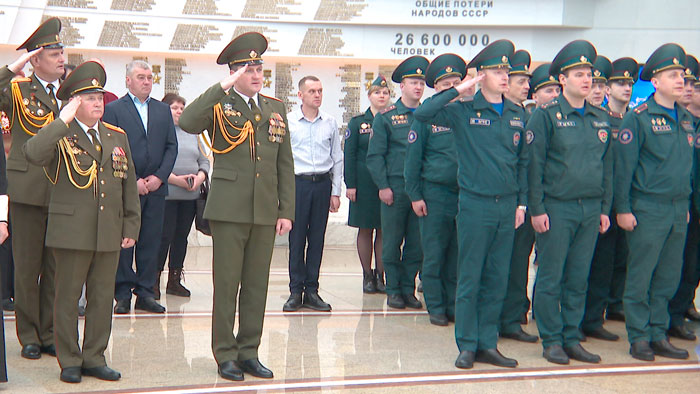 Новобранцы Минского областного управления МЧС принесли присягу на верность своему делу