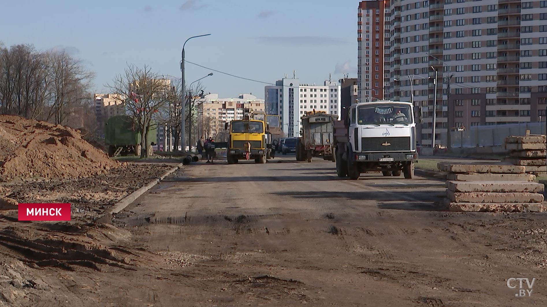 Начались работы по продлению Жуковского к будущей станции метро «Ковальская Слобода»-1