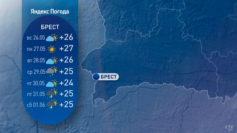 Дожди продолжатся – погода на неделю в Беларуси-4