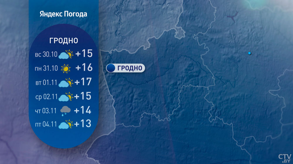 Похолодает до +3°C. Каким ожидается начало ноября в Беларуси? Подробный прогноз-3