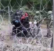 Поляки снова избивают и насильно вытесняют беженцев на белорусскую территорию. Для этого они разрезали колючую проволоку