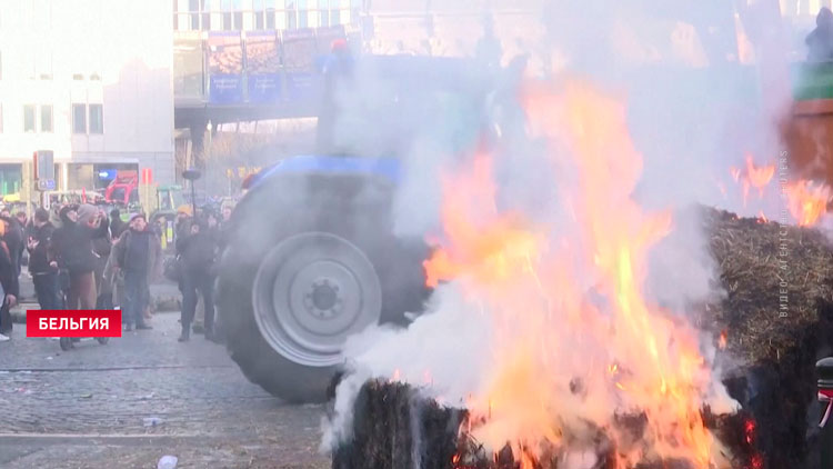 По всей Европе бастуют фермеры: они осаждают города и блокируют дороги-1