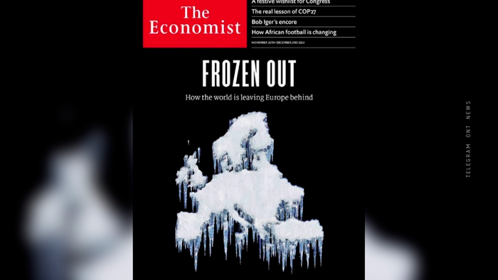 Британское издание The Economist разместило на обложке замёрзшую Европу