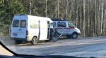 В Псковской области микроавтобус с белорусами попал в аварию