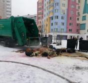 В дымившемся в Минске мусоровозе находились вступившие в реакцию химвещества