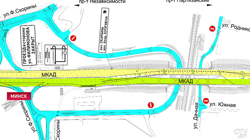 Схему движения транспорта на путепроводах МКАД скорректируют