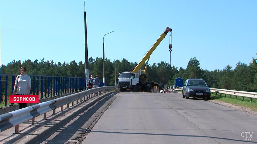 Ремонт повреждённого моста в Борисове идёт круглосуточно. Когда закончат?-4