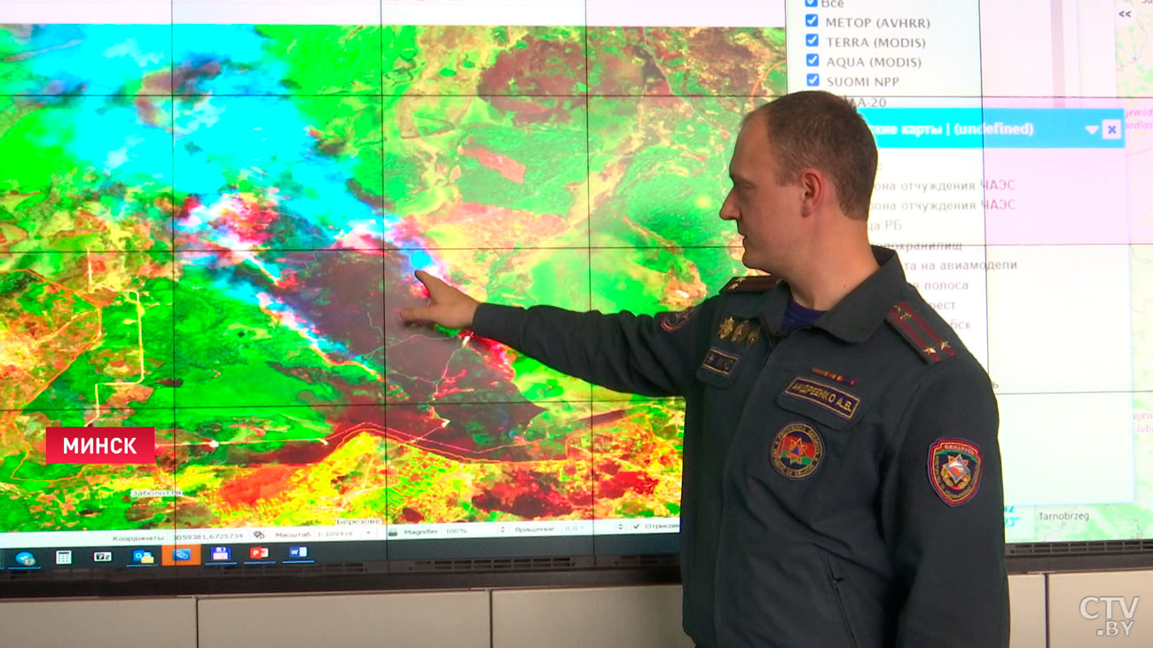 Информацию передают несколько спутников. Как в Беларуси выявляют пожары по данным из космоса?-13