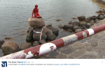 Вандалы облили красной краской статую Русалочки в Копенгагене