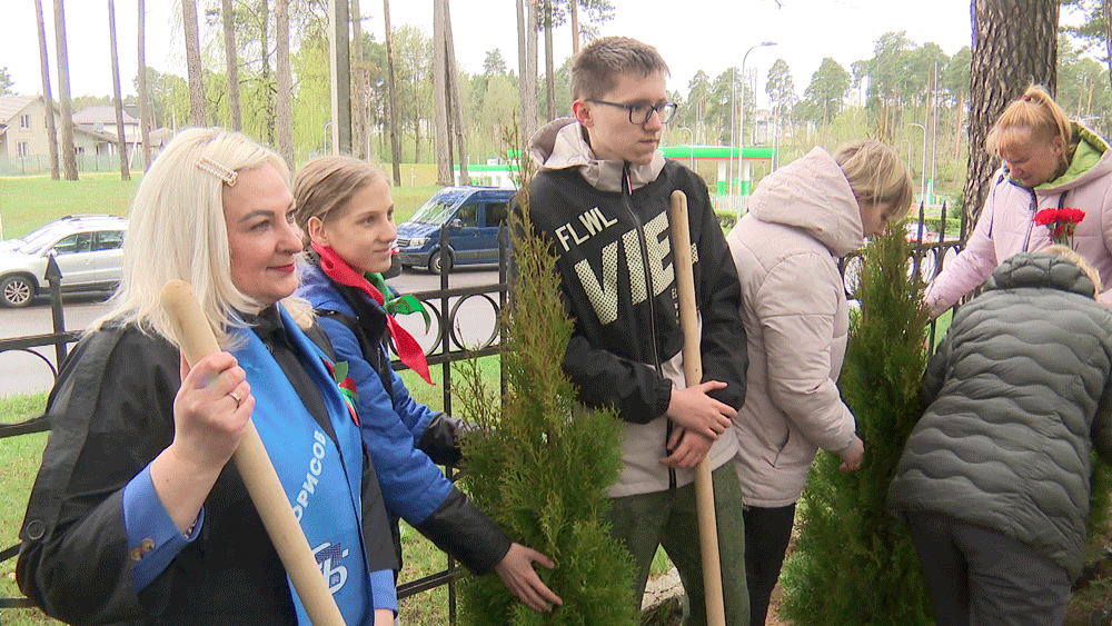 «Мы перед ними в неоплатном долгу». В Борисове на воинском захоронении заложили «Сад памяти»