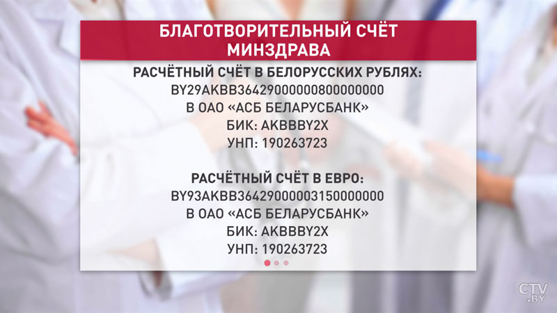 В борьбе с коронавирусом. Открыт благотворительный счёт для помощи белорусским медикам-1