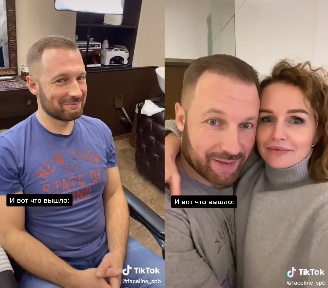 Женщина отвела седого мужа в салон красоты. Магия окрашивания волос омолодила мужчину на 10 лет -7