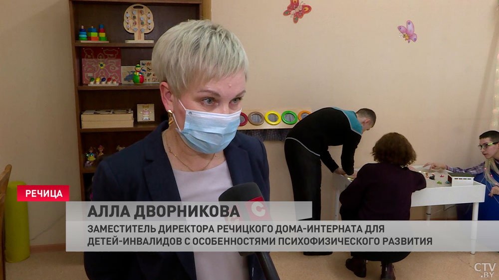 «Ребятам нравится эффект неожиданности». В Речицком интернате для детей-инвалидов появилась сенсорная комната-7