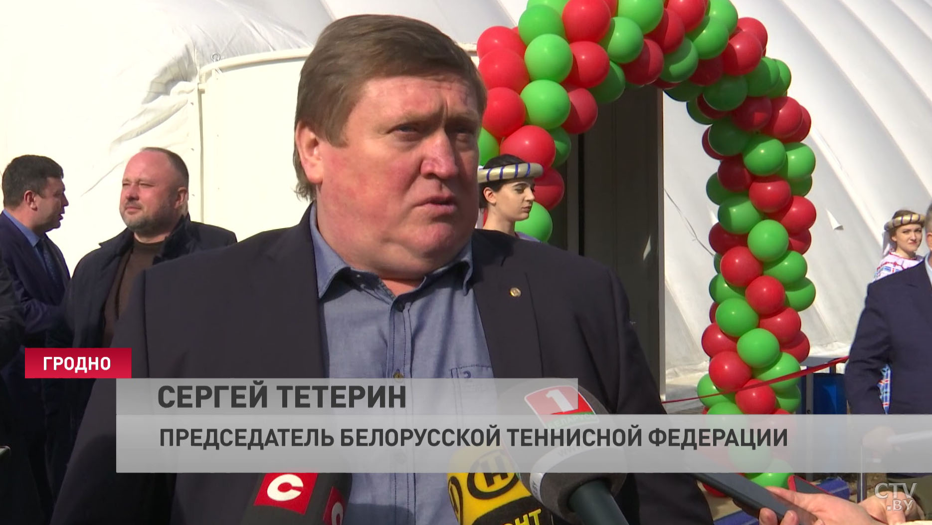 Сергей Тетерин на открытии теннисного центра в Гродно: «Это последние современные технологии воздухоопорных конструкций»-4