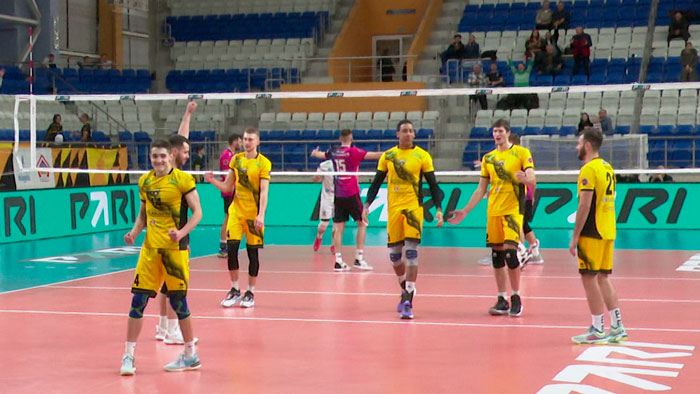 Солигорский «Шахтёр» прервал серию побед российской «Новы» в волейбольной суперлиге