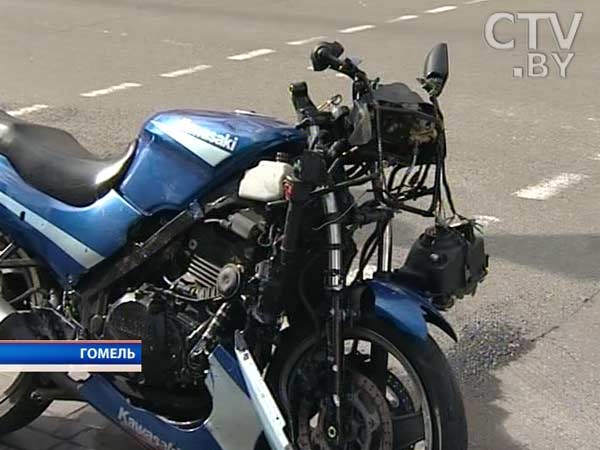 «Шокотерапия» в Гомеле. Что остается от мотоцикла после ДТП?