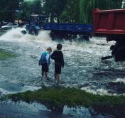 Сильный ливень обрушился на Пинск. Последствия в 8 фотографиях