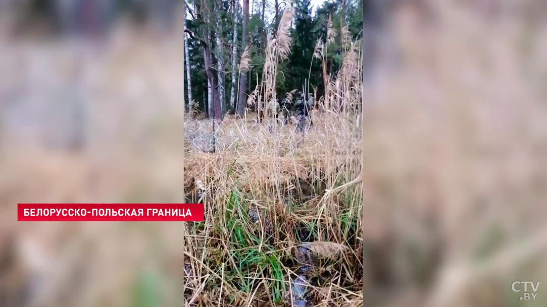«Он ничего не видит, моему другу нужен доктор». Опубликованы кадры, где польский пограничник распыляет газ на беженца-4