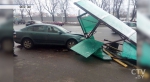 Машина ушла в неуправляемый занос: в Минске Skoda снесла остановку