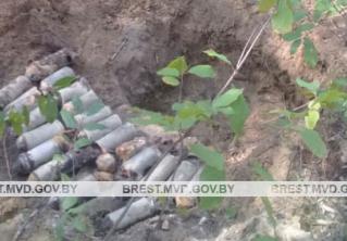 Неразорвавшиеся снаряды обнаружил грибник в Столинском районе